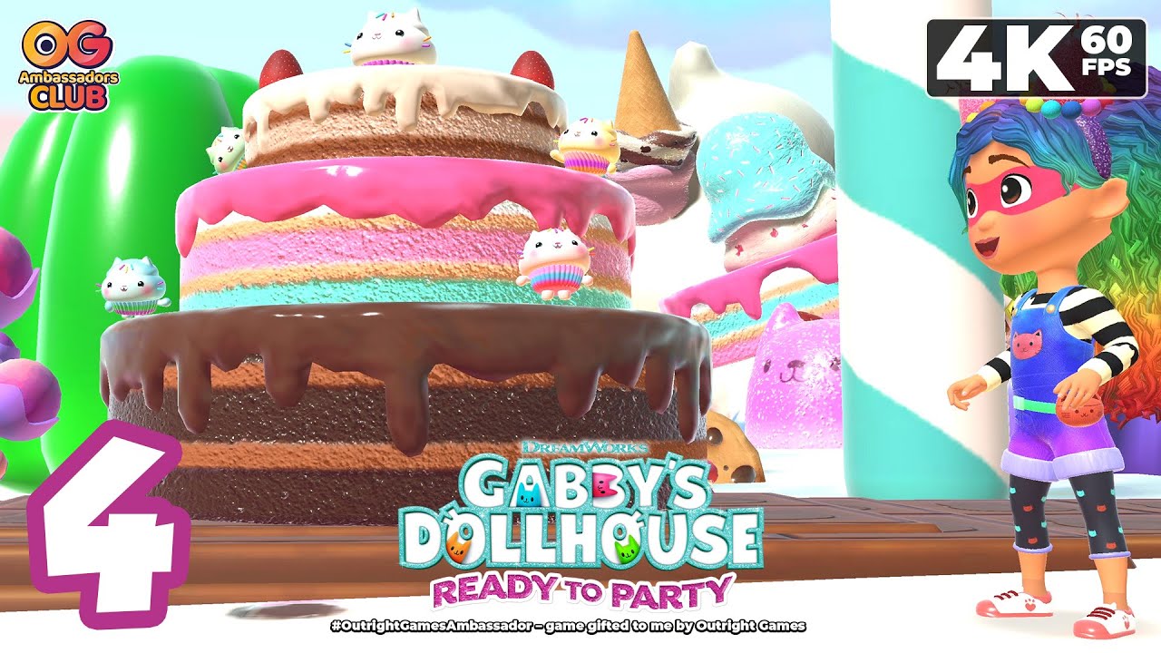 DreamWorks Gabby's Dollhouse: Ready to Party (PC) - 4K60 Walkthrough Part 4 - The Cake