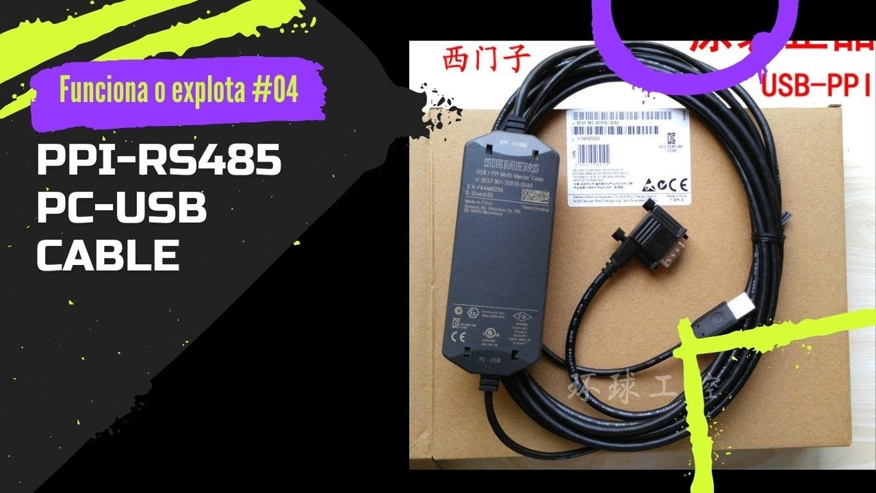⚡ Cable PC-USB PPI-RS485 para CPU s7-200
