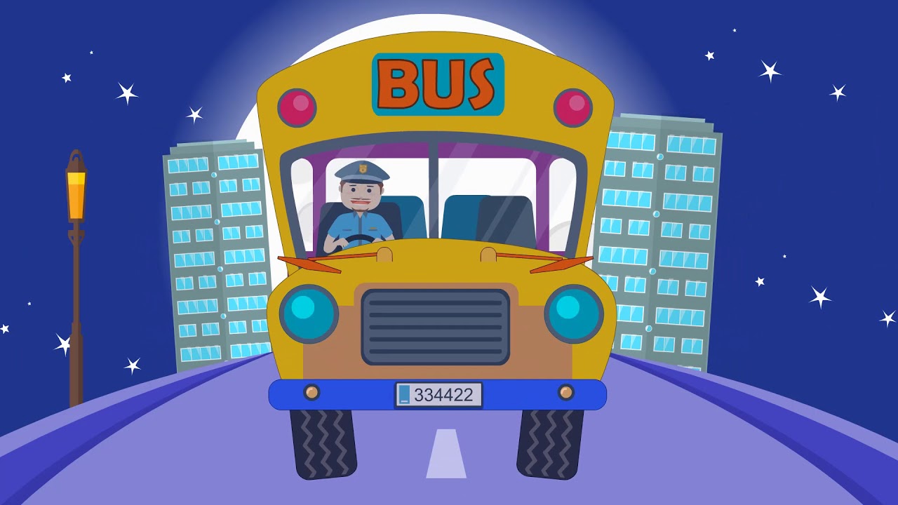 Nursery rhymes - Wheels on the bus (Lyrical) | Euro Kids