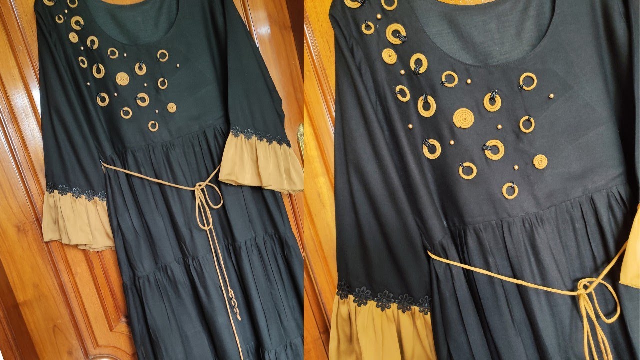 Dori With Tassel || Ruffled Layer Kurti || Complete Stitching Of The Dress Shown In The Last Video