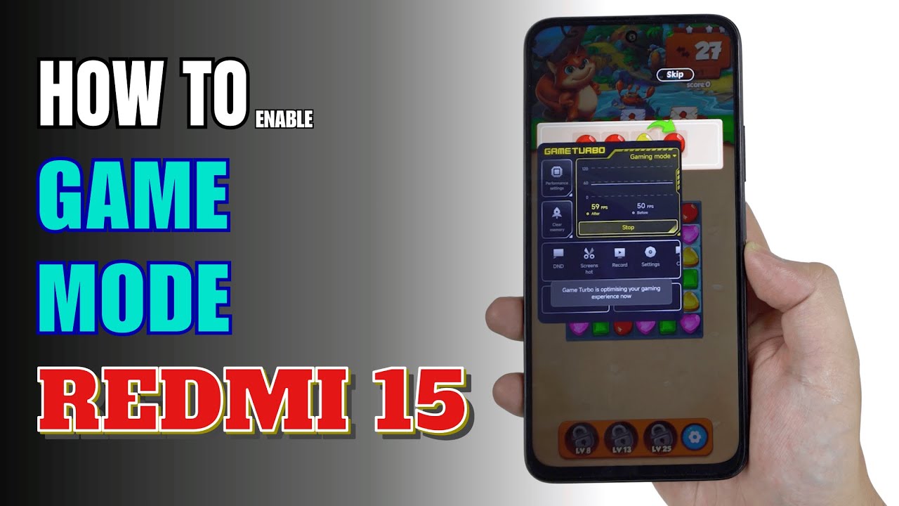 How to enable Game Mode on Redmi 15