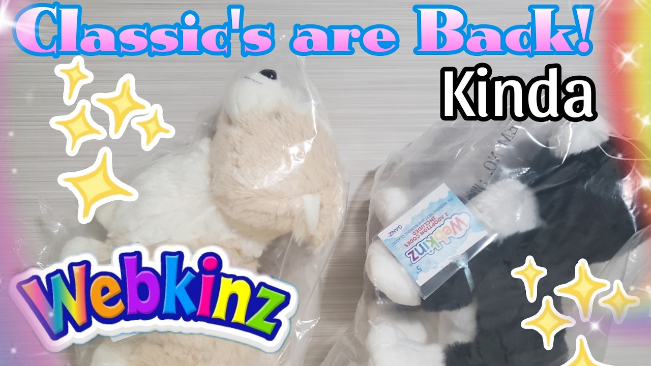 Classic Webkinz are Back! (Kinda) Corgi and Black & White Cat - Plush Unboxing Showcase and Review