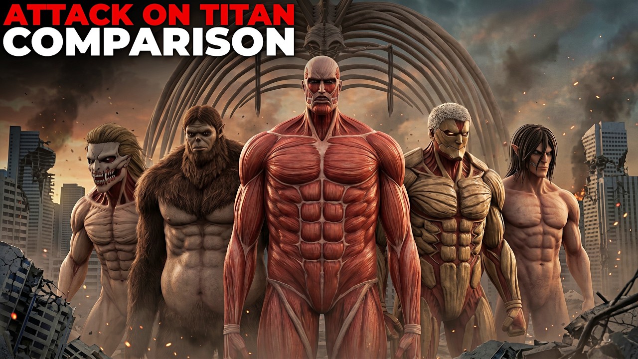 How Big Are Titans? | Attack On Titan Size Comparison 3D