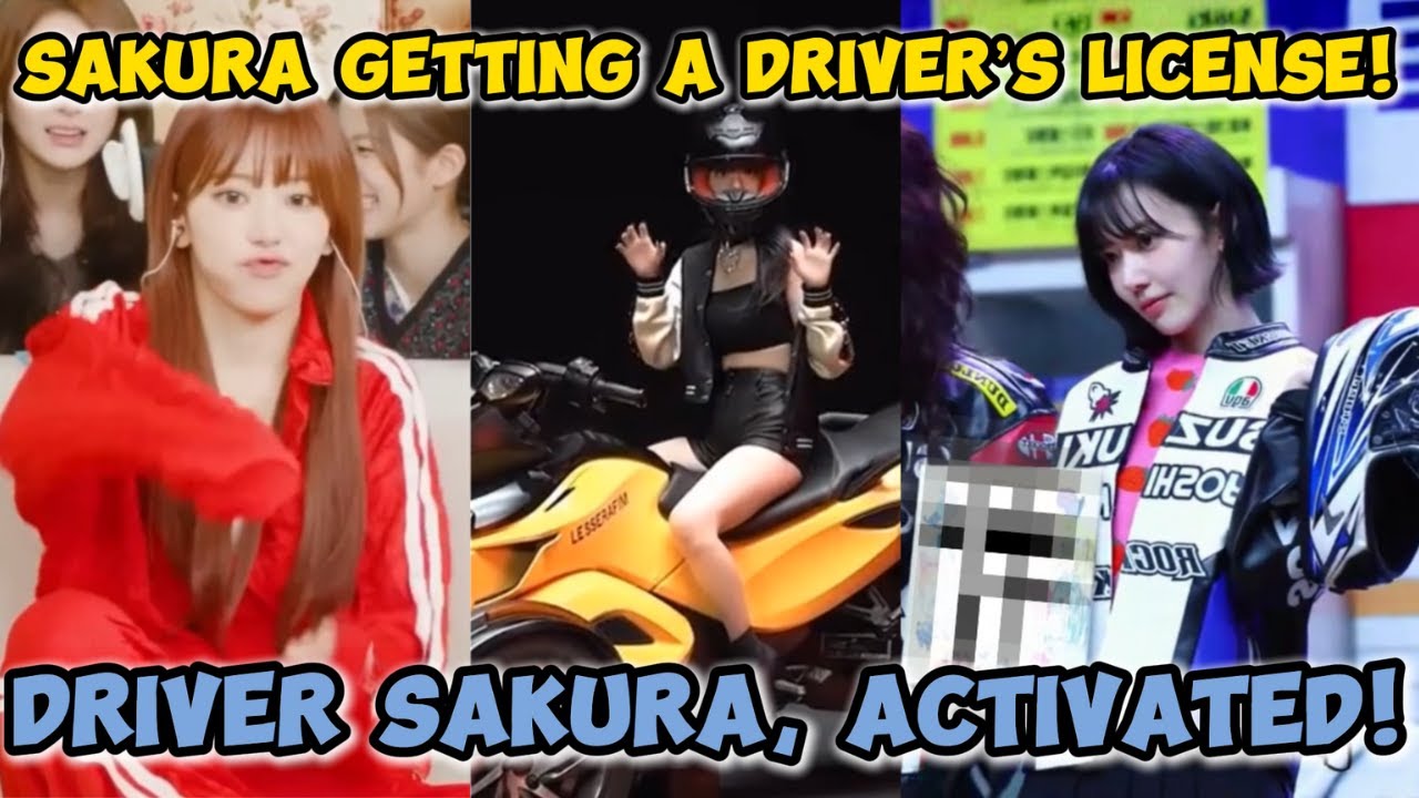 SAKURA is going to get a *Korean driver’s license* just for this? 🤔😅