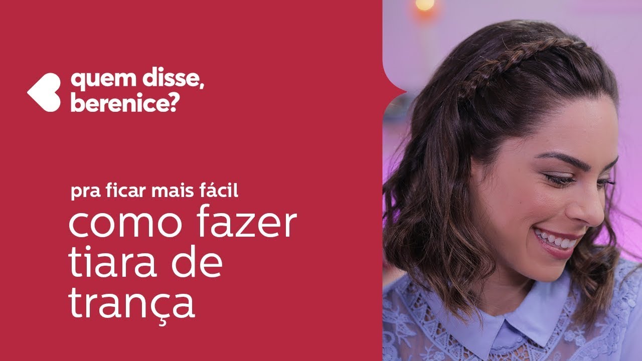 como fazer tiara de trança