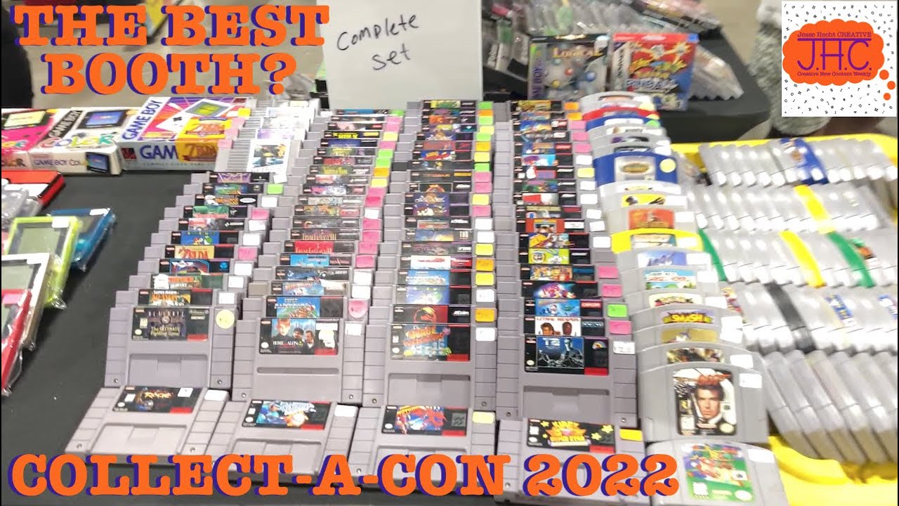 THE BEST BOOTH AT COLLECT-A-CON 2022? Comic Con Convention Video Gaming Nintendo Playstation Xbox