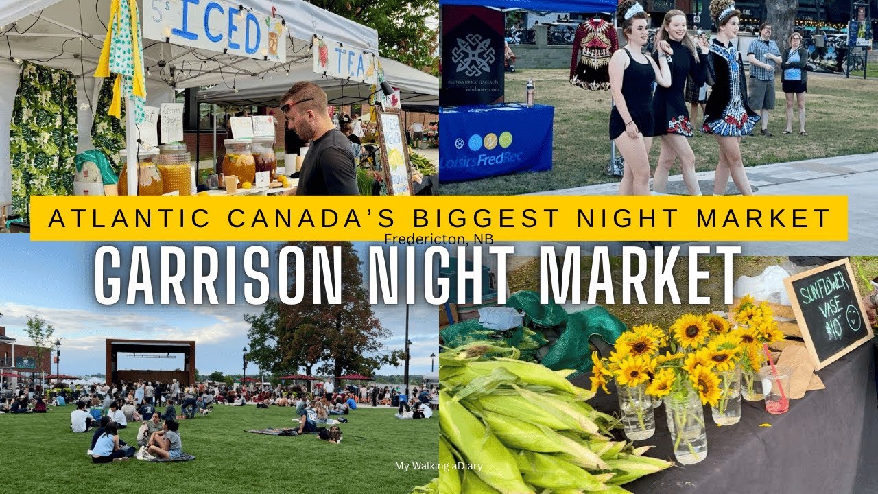 4K | Garrison Night Market Walk | Atlantic Canada’s Biggest Night Market (No Talking ASMR)