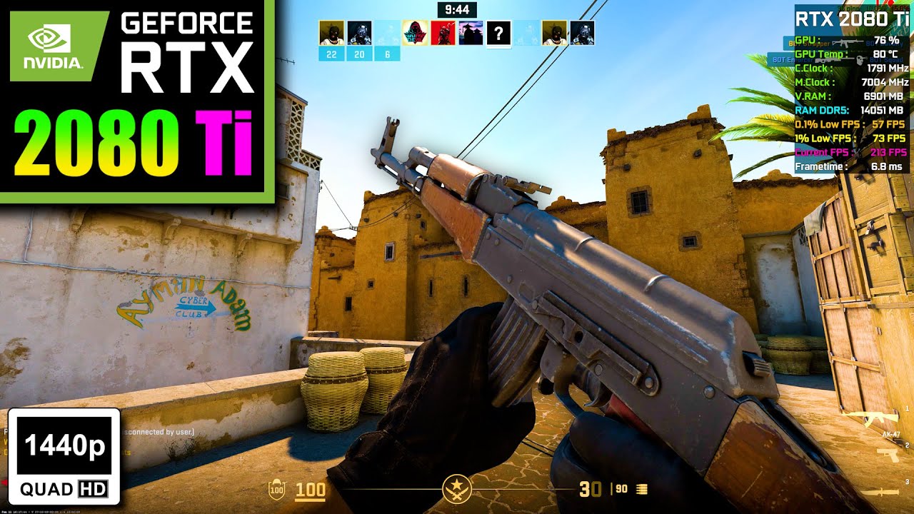 Counter-Strike 2 | RTX 2080 Ti 11GB (MAX Graphics Gameplay in 1440p)