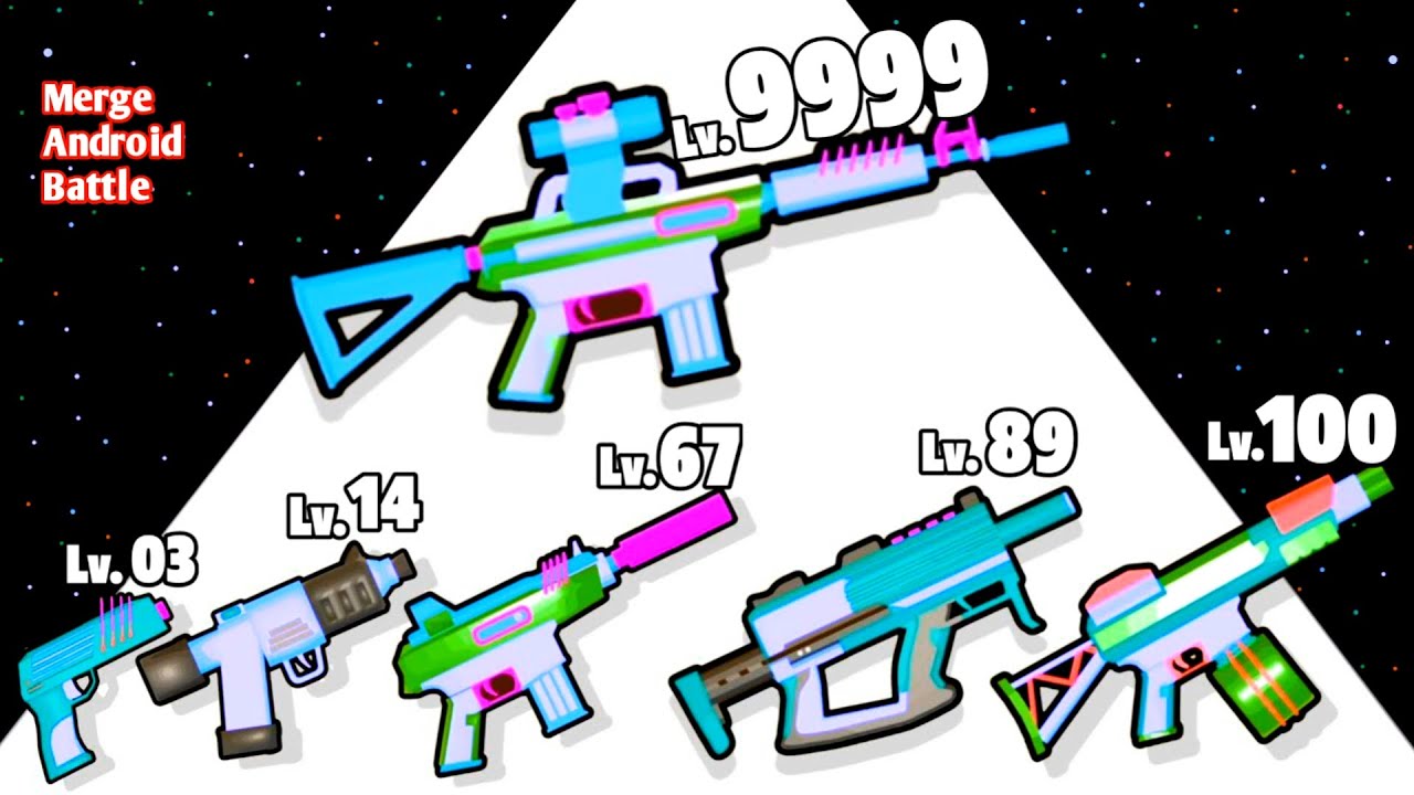 Gun Plus Fever - Level Up Gun Max Level Gameplay (PART,1) , MERGEANDROIDBATTLE
