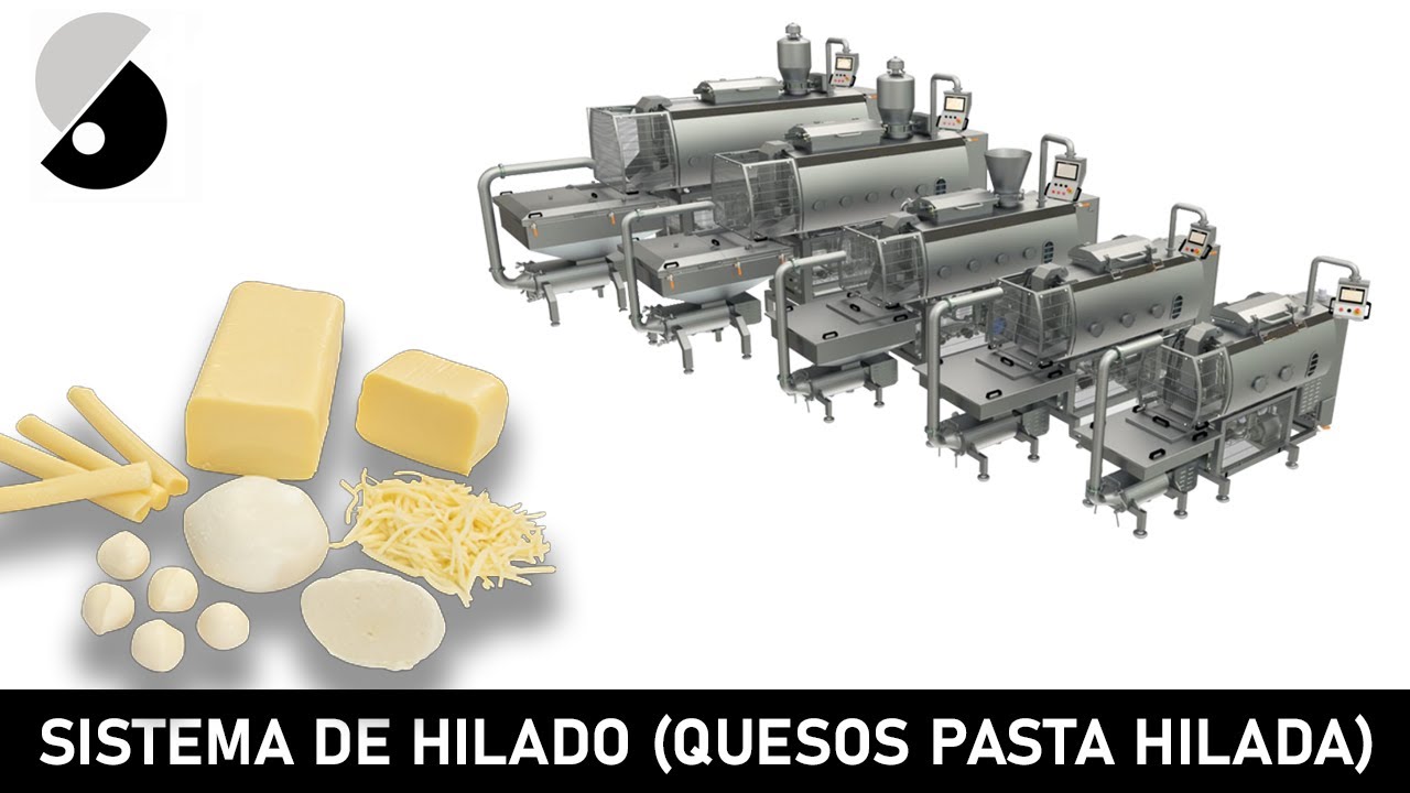 Sistema integrado de hilado de quesos tipo pasta hilada