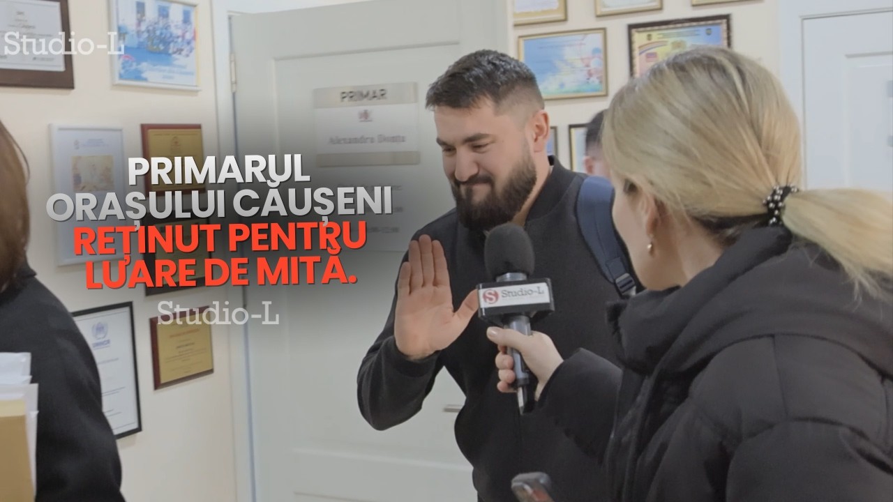 Primarul orașului Căușeni reținut pentru luare de mită. Vezi momentul reținerii AICI