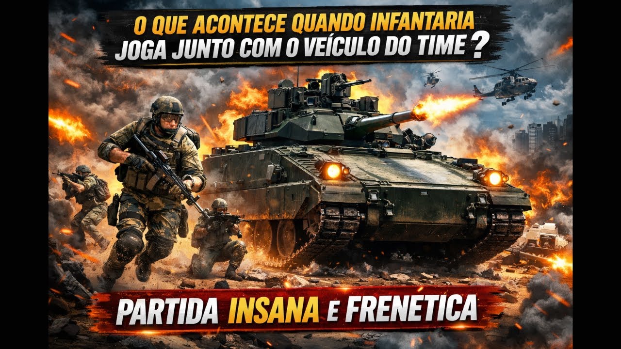 O QUE ACONTECE QUANDO A INFANTARIA JOGA JUNTO COM O IFV/TANK NO BATTLEFIELD 6 ? PARTIDA FRENETICA