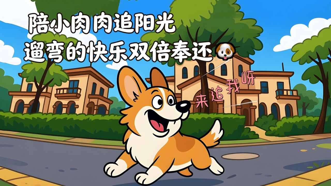 陪小肉肉追阳光，遛弯的快乐双倍奉还#PetLife #SunnyWalk #LittleRourou #PetVlog #DogWalking #HappyPet #治愈系宠物 #阳光遛弯