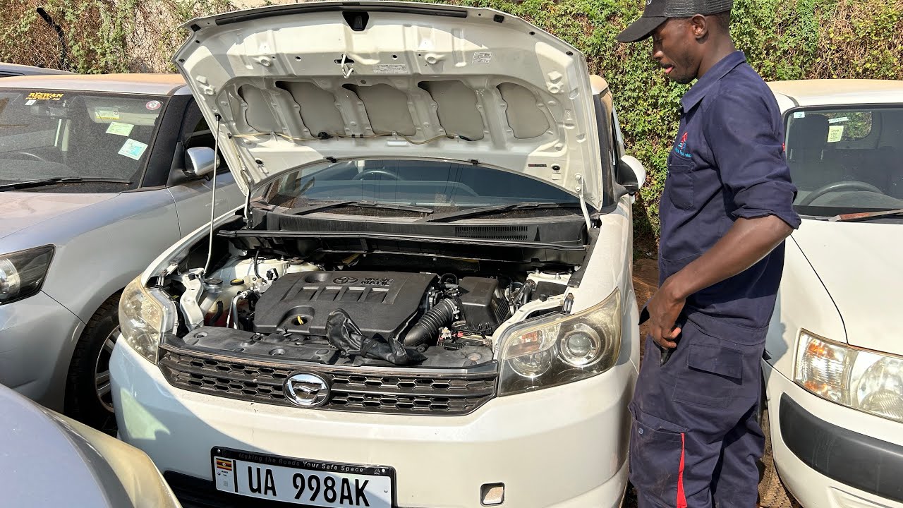An inspection on a brand new Toyota Rumion  it looks good