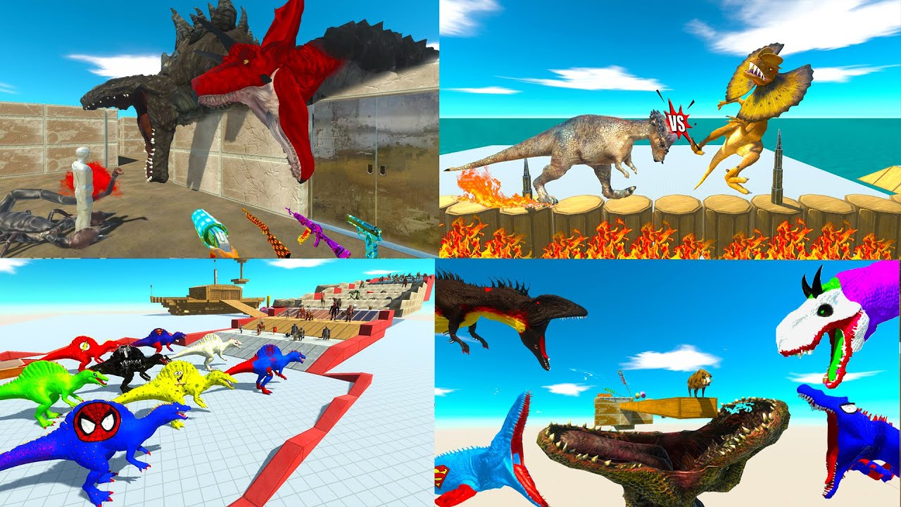 DINOSAURS SURVIVE - RELEASE - SAVE and FIGHT - Animal Revolt Battle Simulator