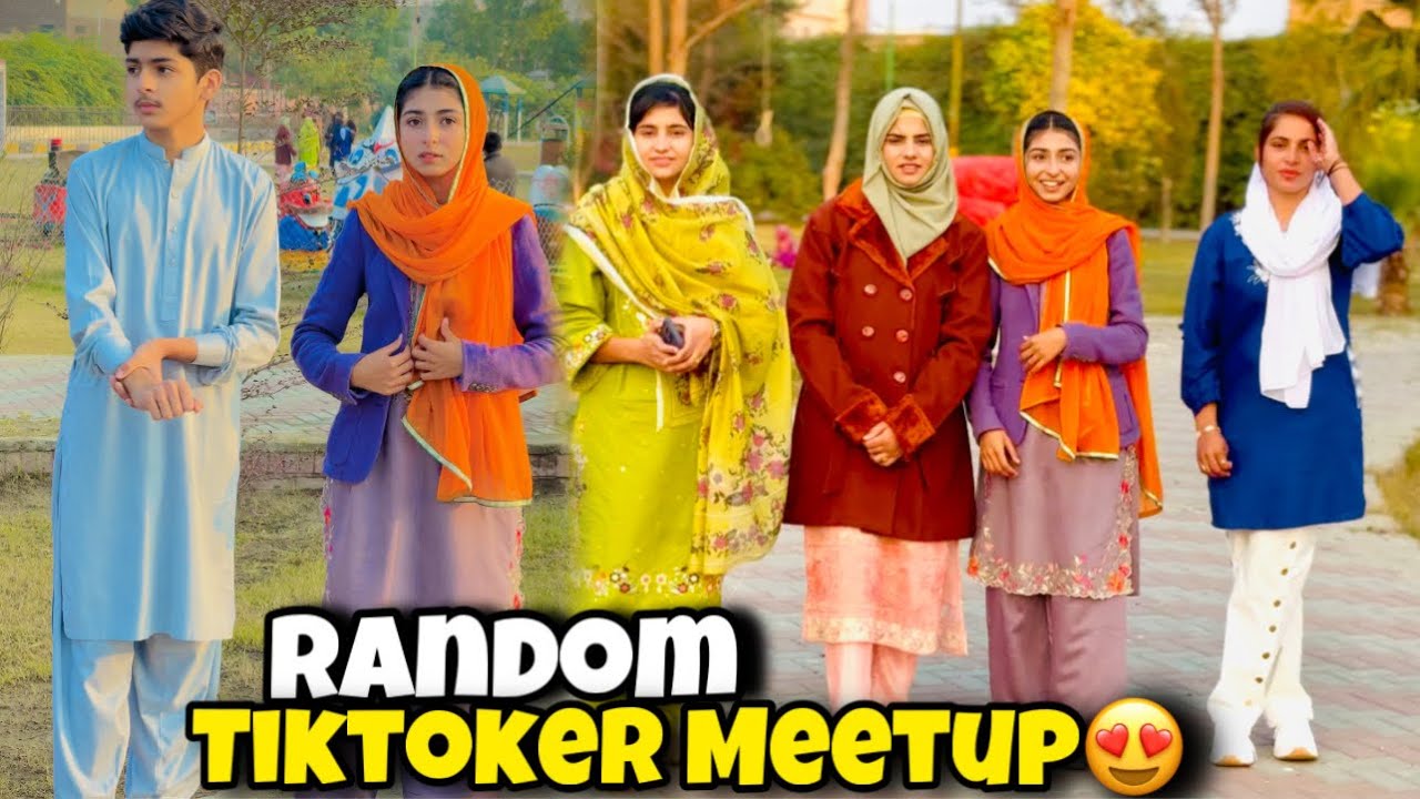 Random Meetup with Tiktokers in park😍|Mehak shezadi | Shamsa kanwal | Ismail Bhatti