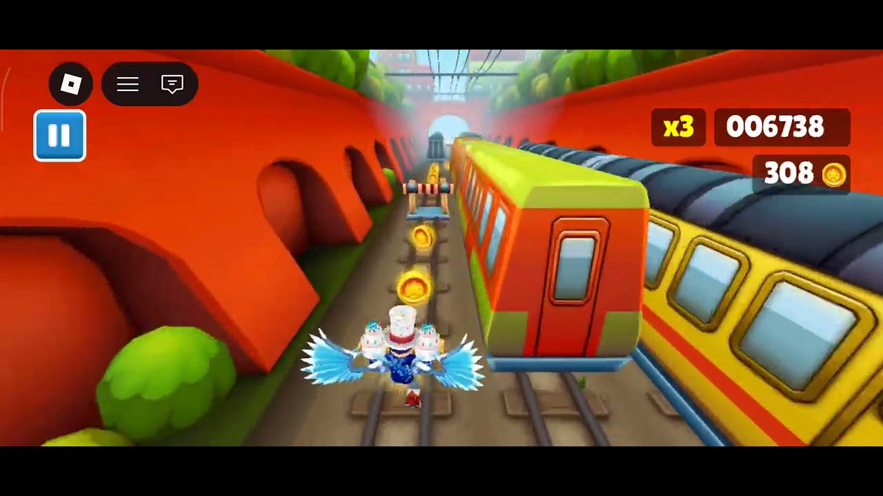 Subway surfers but in Roblox