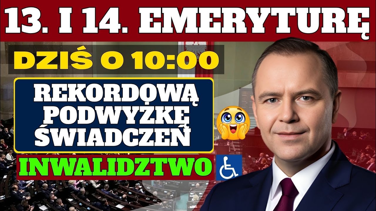 Seniorzy otrzymają 13. i 14. emeryturę oraz rekordową podwyżkę świadczeń emerytalnych i rent