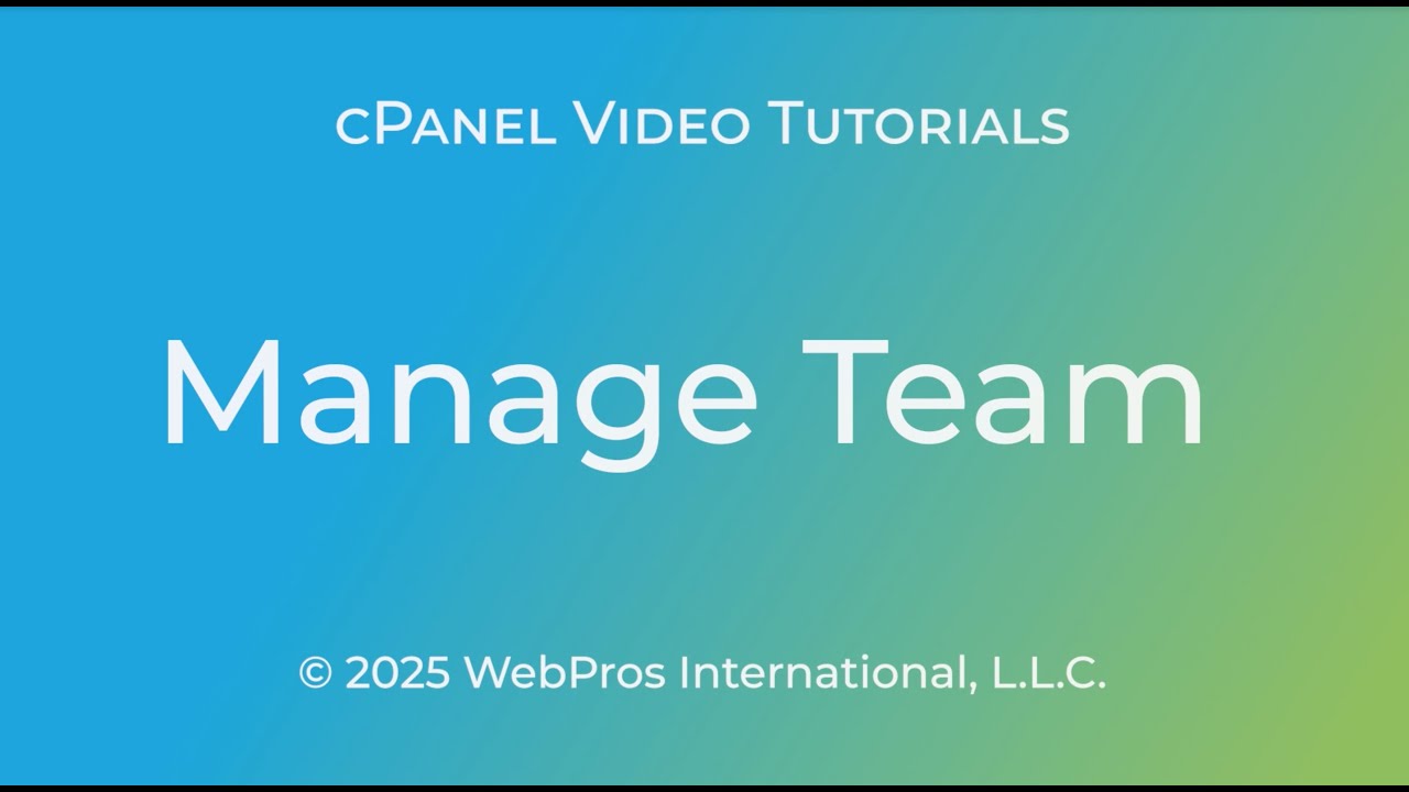 ManageTeam interface