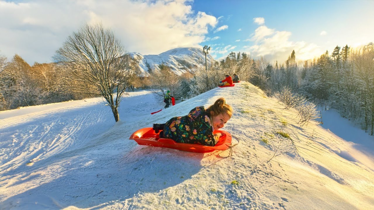 Family Winter Trip to Aviemore ❄️ Sledging & Snow | Growing Up Wild