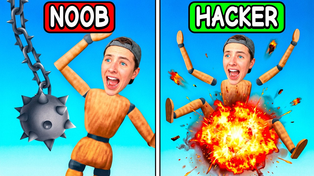 Noob VS Pro VS Hacker in Break The Ragdoll