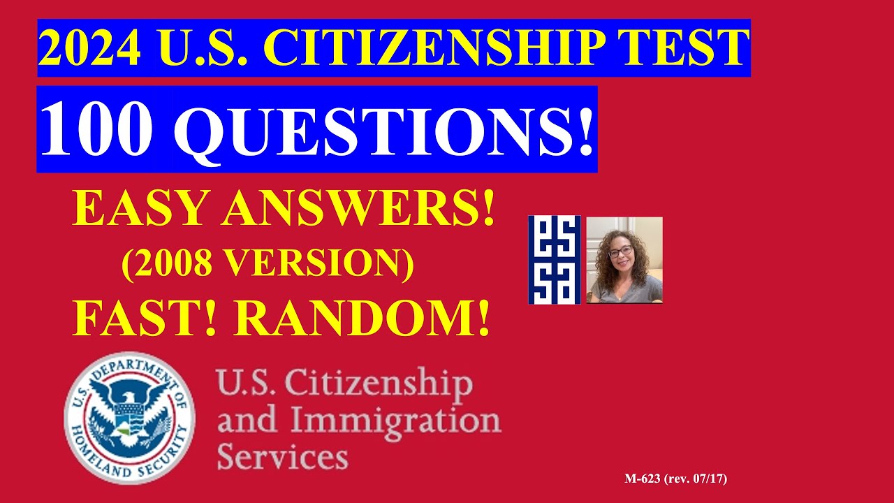 2024 Random 100 Civics Questions and Answers: U.S. Citizenship Interview 2024 | Fast Easy Answer 16