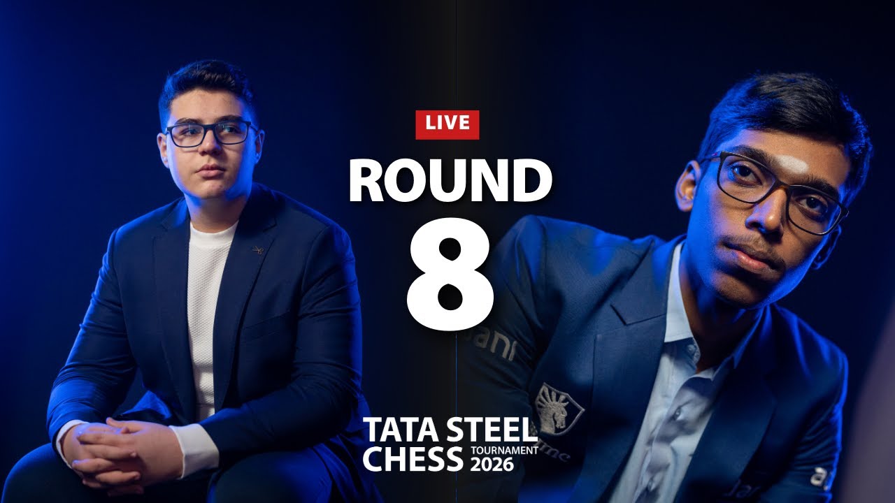 Erdogmus - Praggnanandhaa | Round 8 | Tata Steel Chess Tournament 2026