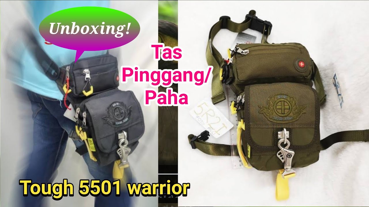 Tas Pinggang/Paha/Slempang - Tough 5501 warrior - Unboxing