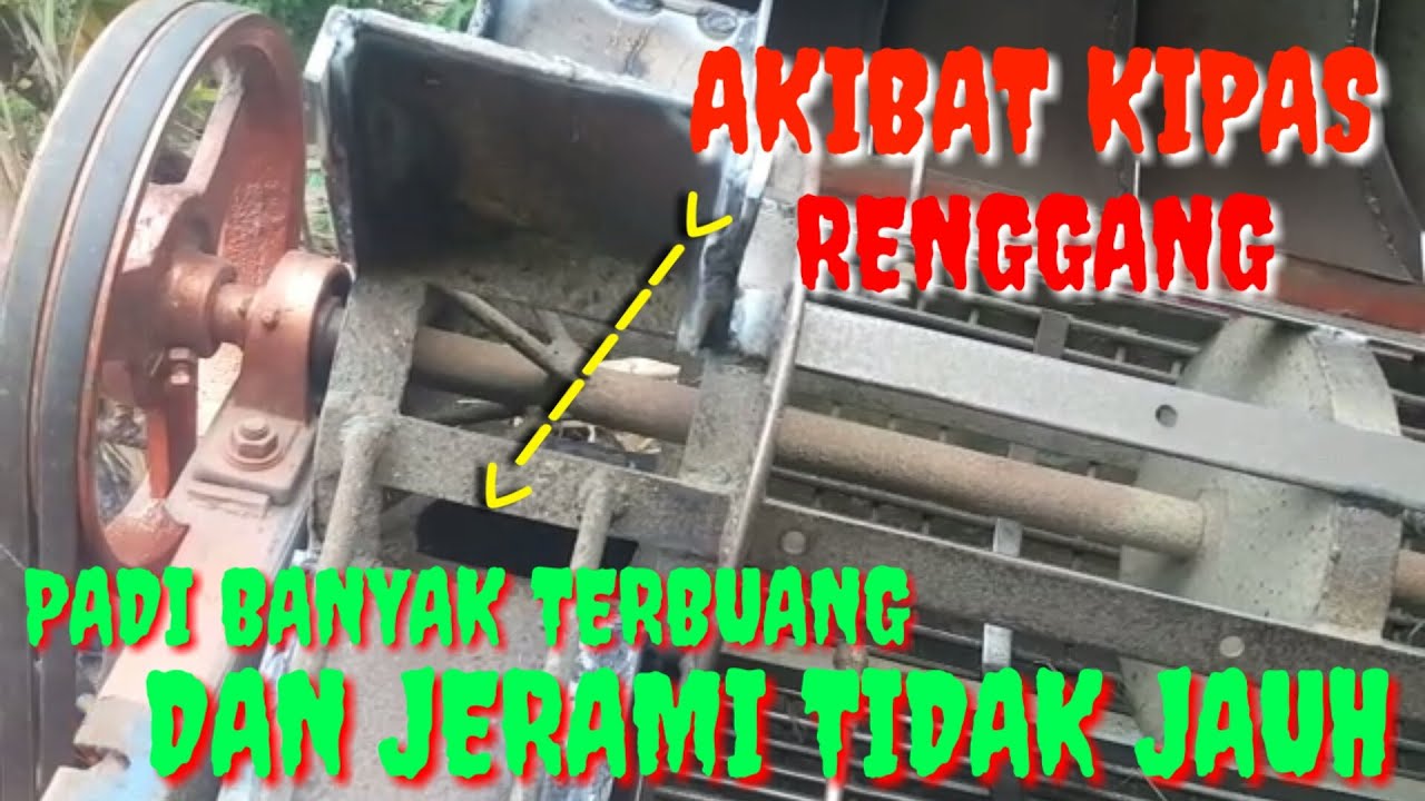 CARA MENGATASI AGAR PADI TIDAK IKUT TERBUANG DAN PEMBUANGAN TERLEMPAR JAUH