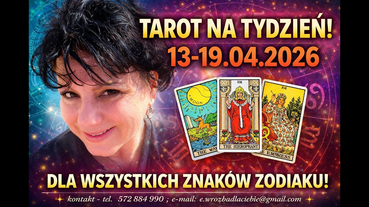 Tarot tygodniowy 13-19/04/2026 wszystkie znaki - Mocno trzymaj lejce powozu Twego życia - horoskop