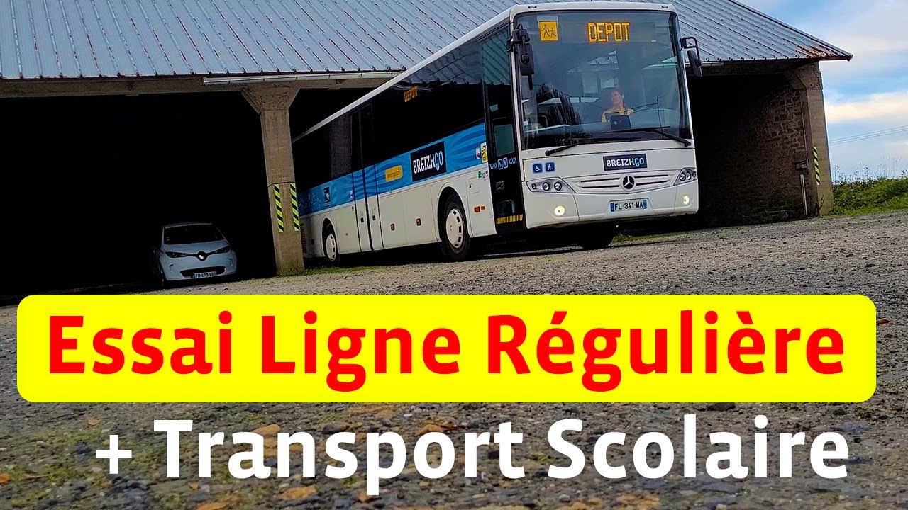Essai Évolution Itinéraire Ligne Régulière + Transports Scolaire Lesneven Tréglonou