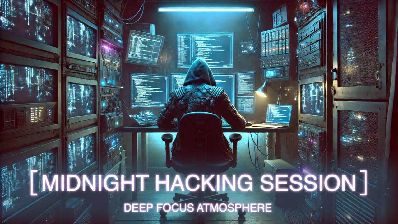 Midnight Hacking Session | Ambient Cyberpunk Music for Coding, Focus & Deep Work
