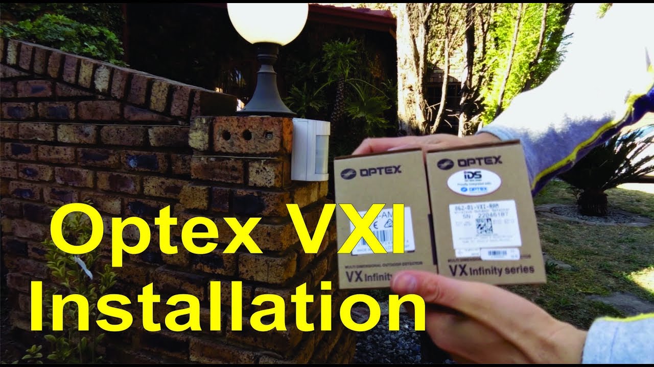 How to install an Optex VXI PIR alarm sensor - Detailed