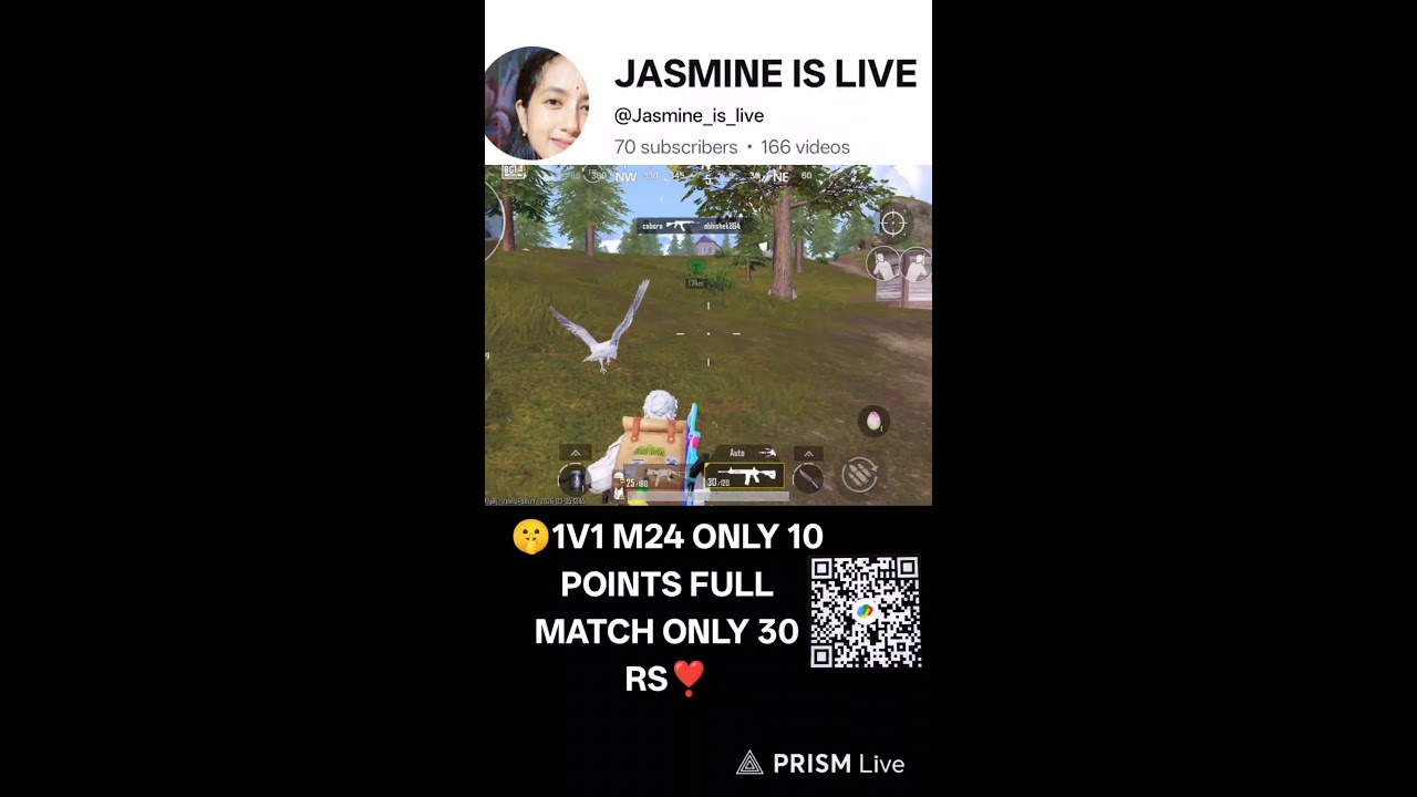 🔥1V1 With Subscribers😈 challenge #short#bgmi#pubg#jasminebgmi#youtubejasmine#viral