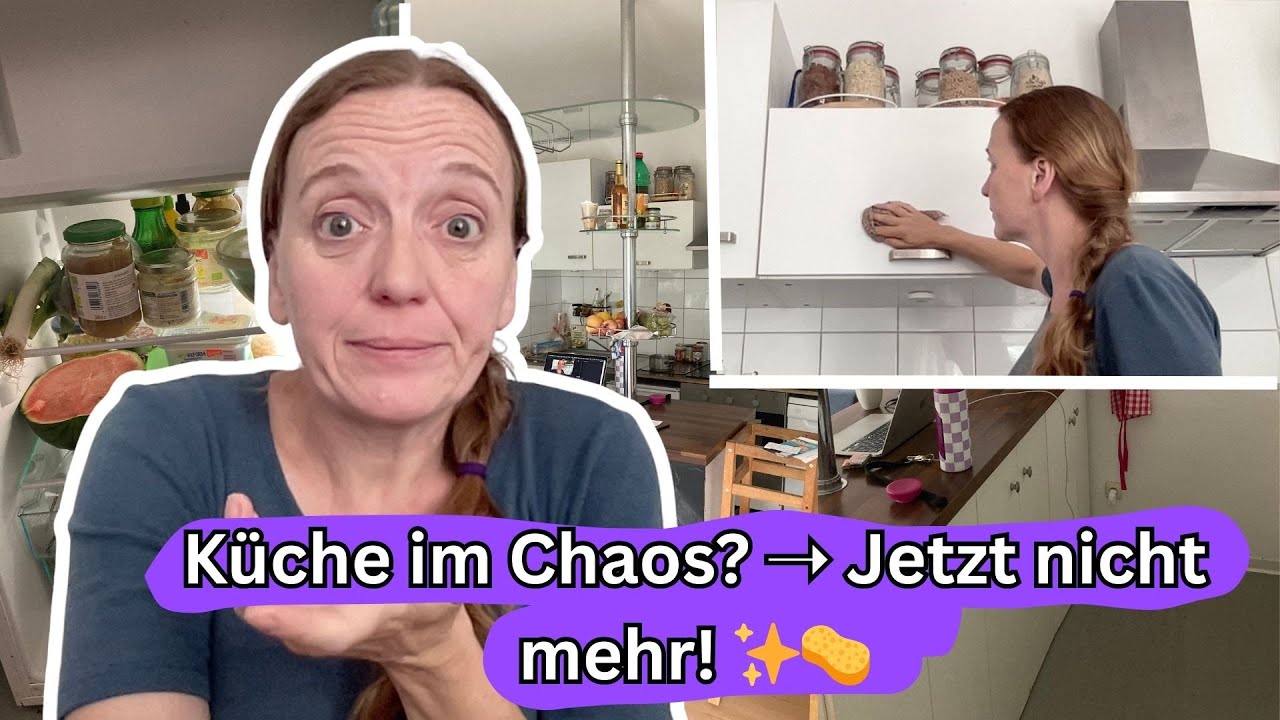 CLEAN WITH ME: Küche & Vorratsschrank ✨ Putzen & Ausmisten für mehr Ordnung!