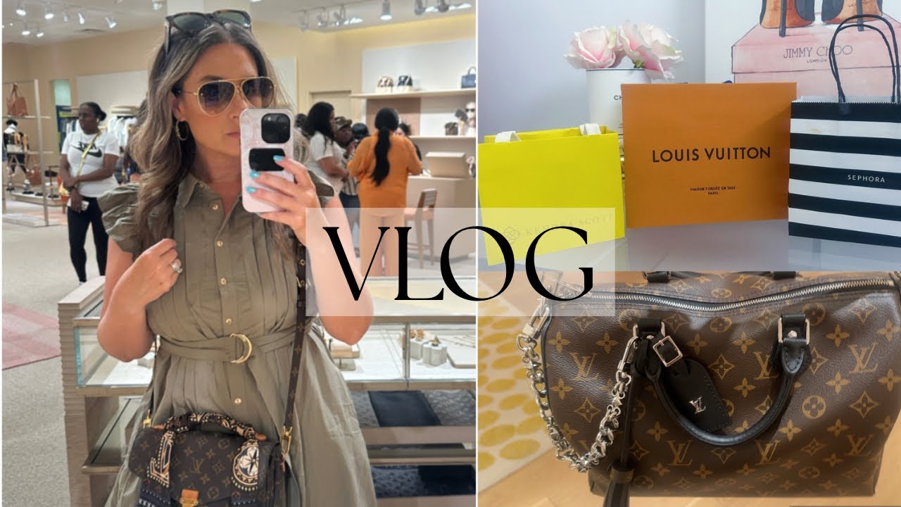 VLOG 🤎 LOUIS VUITTON DREAM COLLECTION UNBOXING, LV BAG TRY-ON, KENDRA SCOTT, SEPHORA AND MORE….