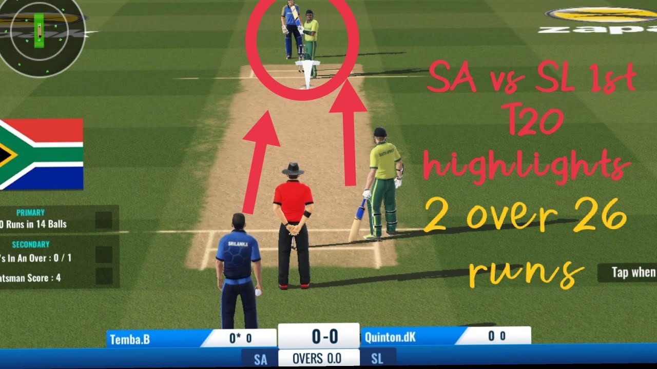How a SA vs SL T20 Cricket Match | how to play cricket |   #cricket#T20#SL_VS_SL#rc22#live
