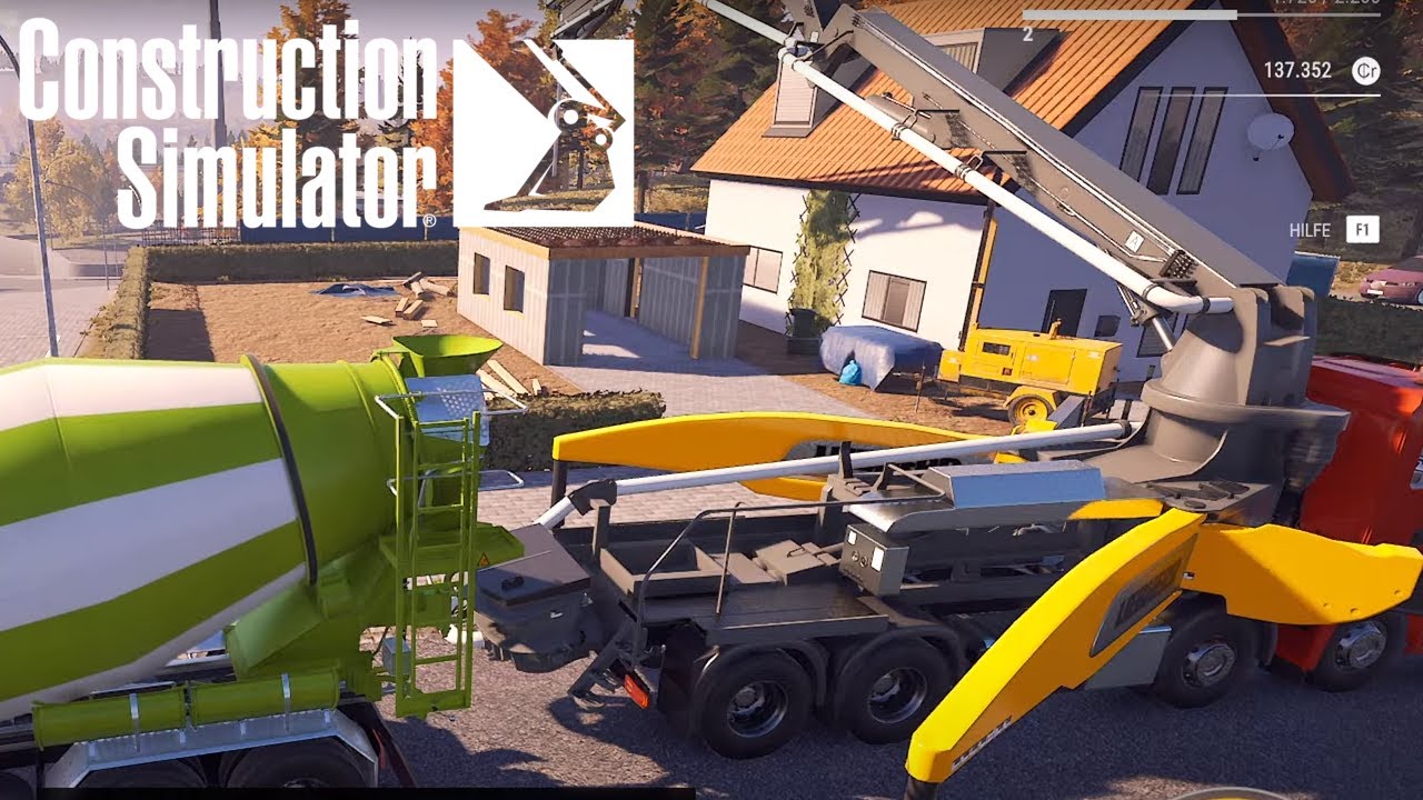 Bau Simulator 22  |  Betonmischer & Pumpe für den Garagenbau | CONSTRUCTION SIMULATOR