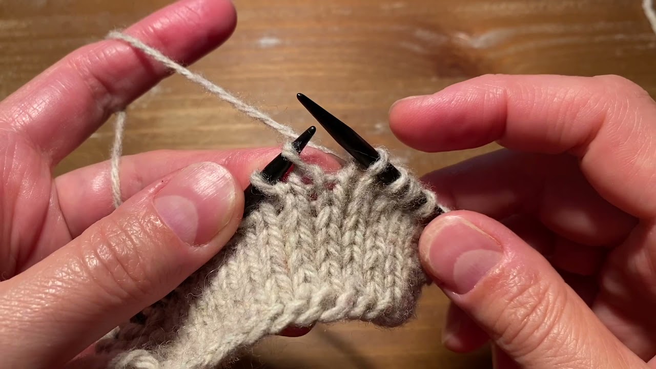 LLI (left lifted increase) - knitting tutorial