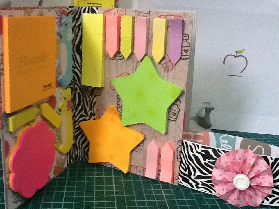 Super porta Post-It de carton reciclado fácil / tutorial rápido DIY para organizarte