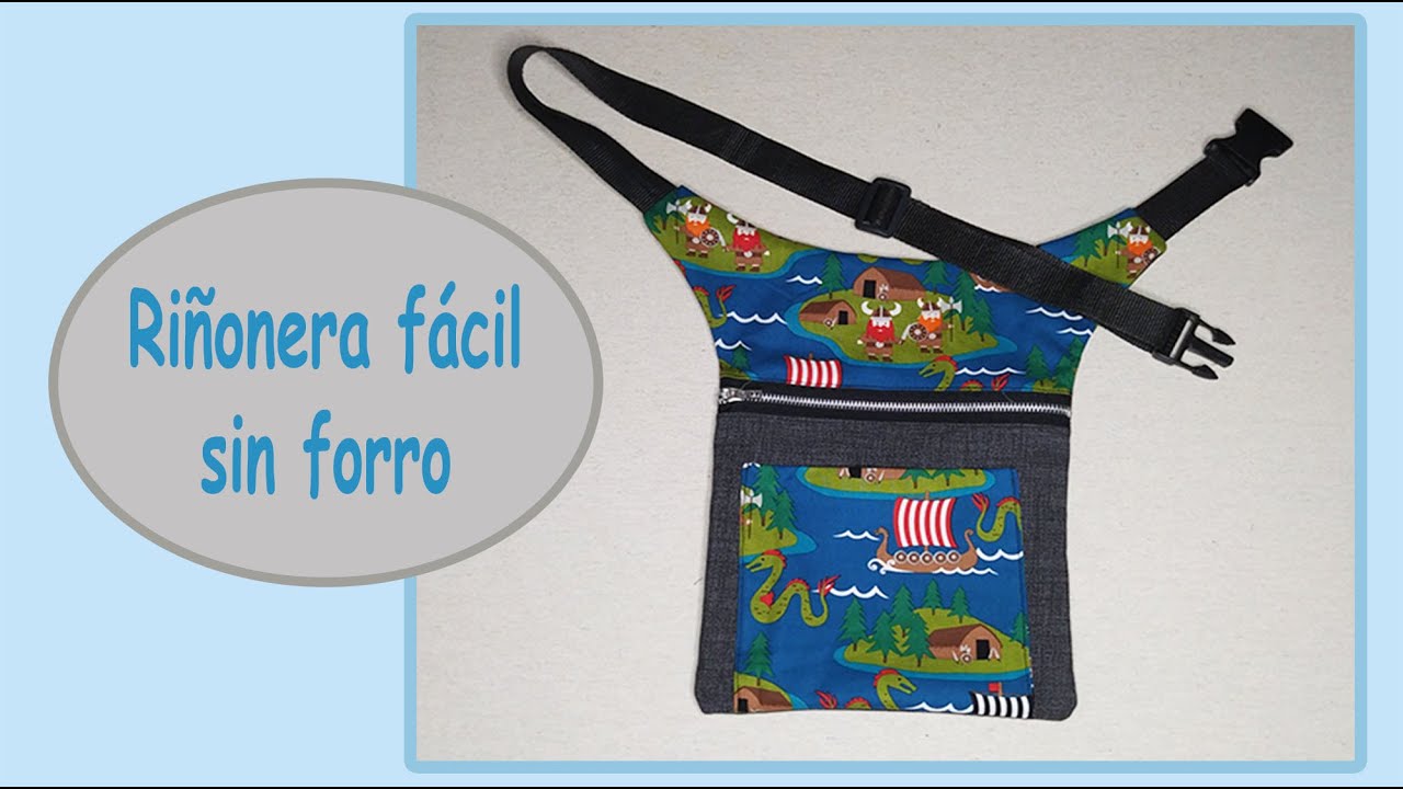 Como hacer una riñonera fácil y rápida sin forro