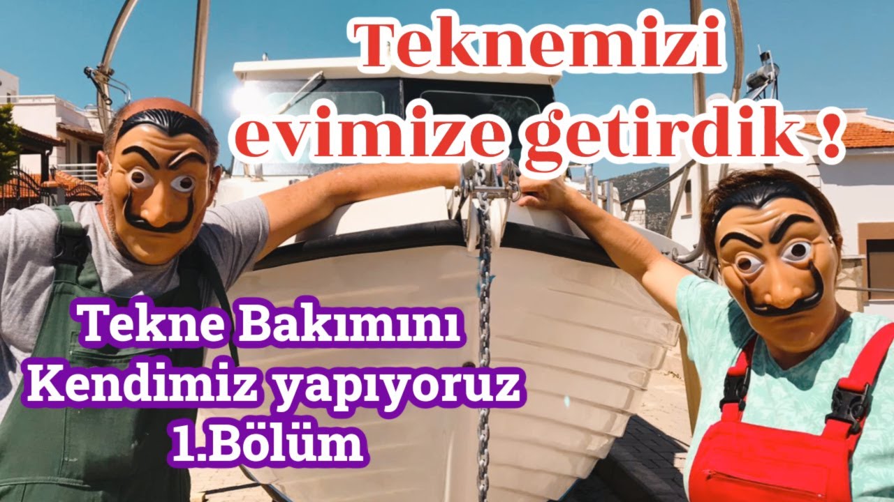 (20)Tekne bakım zamanı geld Kara Bakımı Tekne vinçle nasıl alınırTekne Zehirli Boya öncesi hazır
