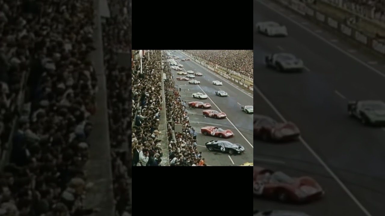 1966 Le Mans HISTORIC race (Ford vs Ferrari) #fordvsferrari #ferrari #ford