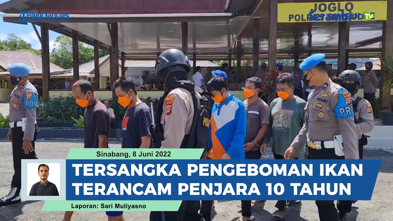Delapan Tersangka Pengeboman Ikan di Perairan Simeulue Terancam Penjara 10 Tahun
