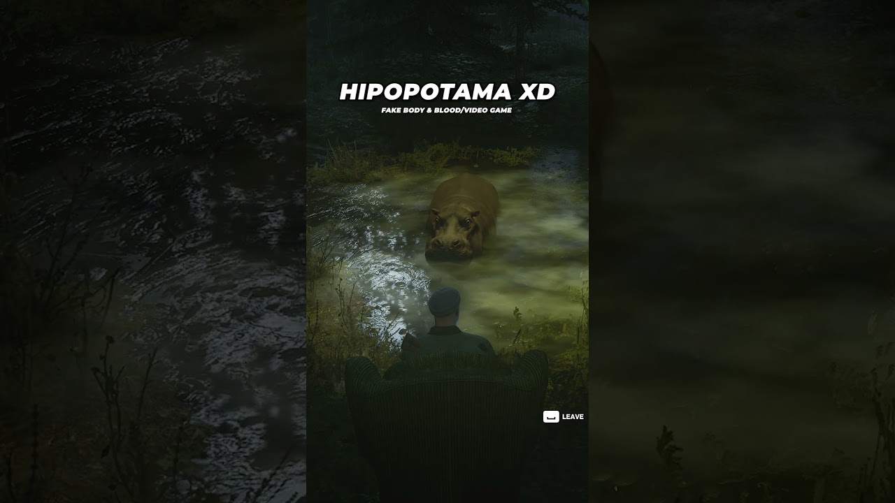 HITMAN NAWIJA Z HIPOPOTAMEM XD - HITMAN 3 #shorts