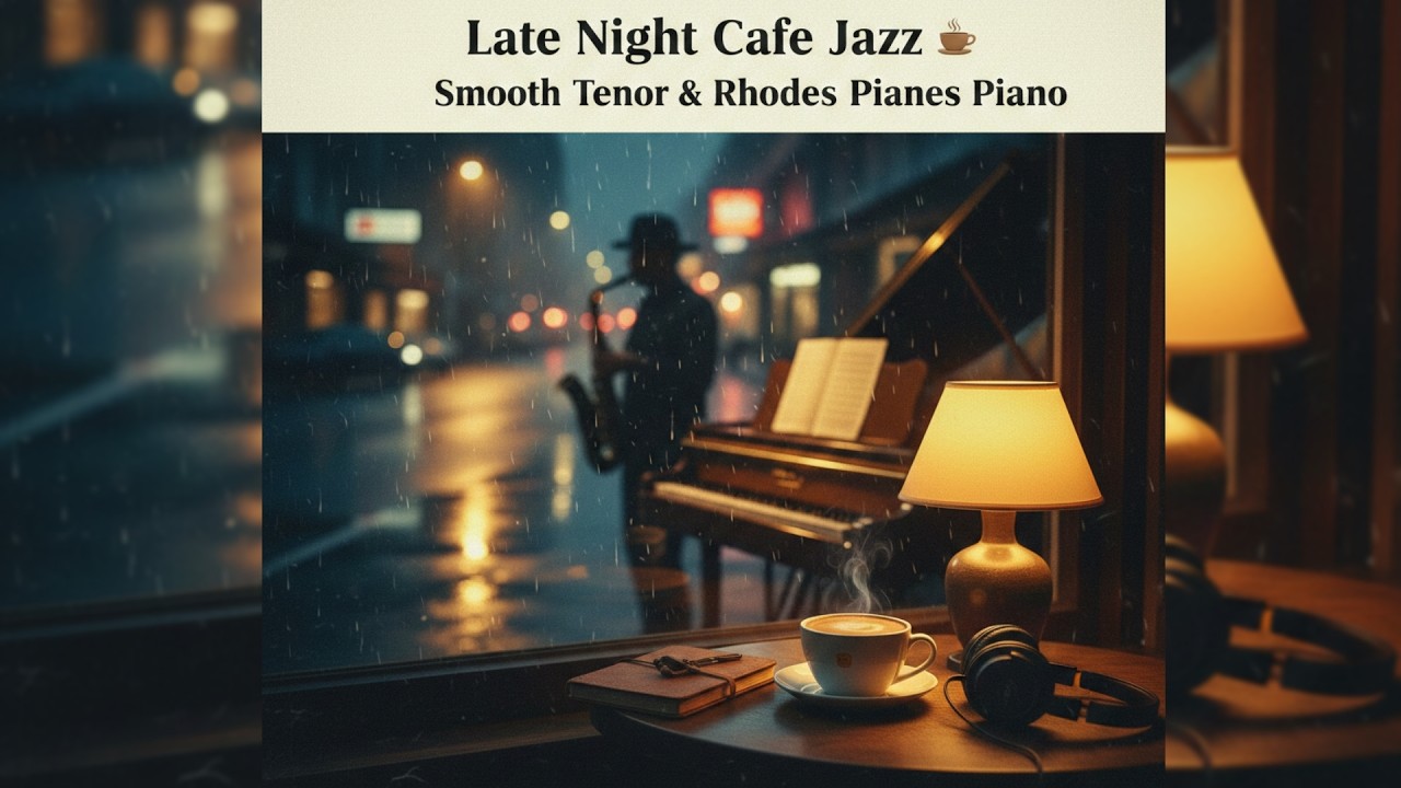 Late Night Cafe Jazz ☕ Smooth Tenor Sax & Rhodes Piano | LoFi Chillout