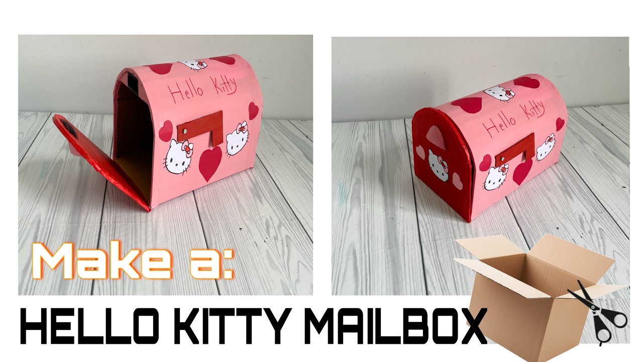 DIY | How to make a Hello Kitty mailbox for valentines