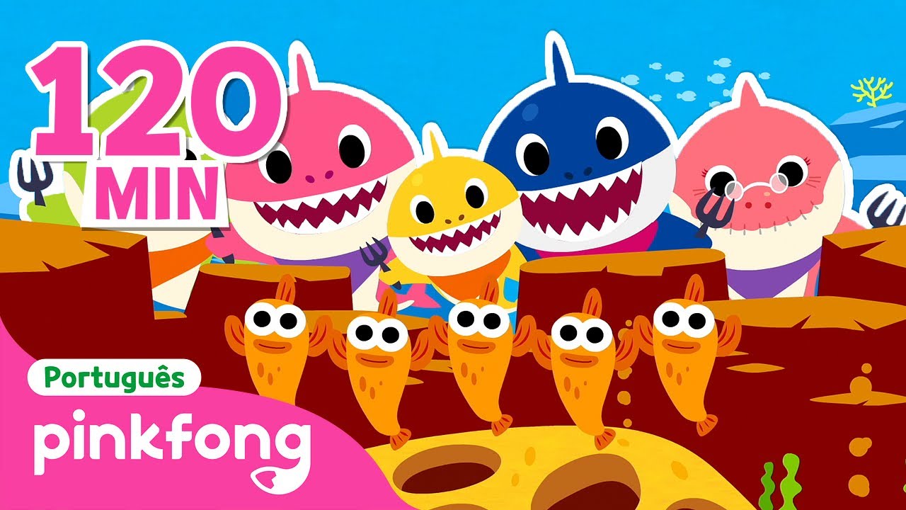 Bebê Tubarão DuDu Ru 🎶 Músicas Infantis | +Completo | Pinkfong, Bebê Tubarão! Canções para Crianças