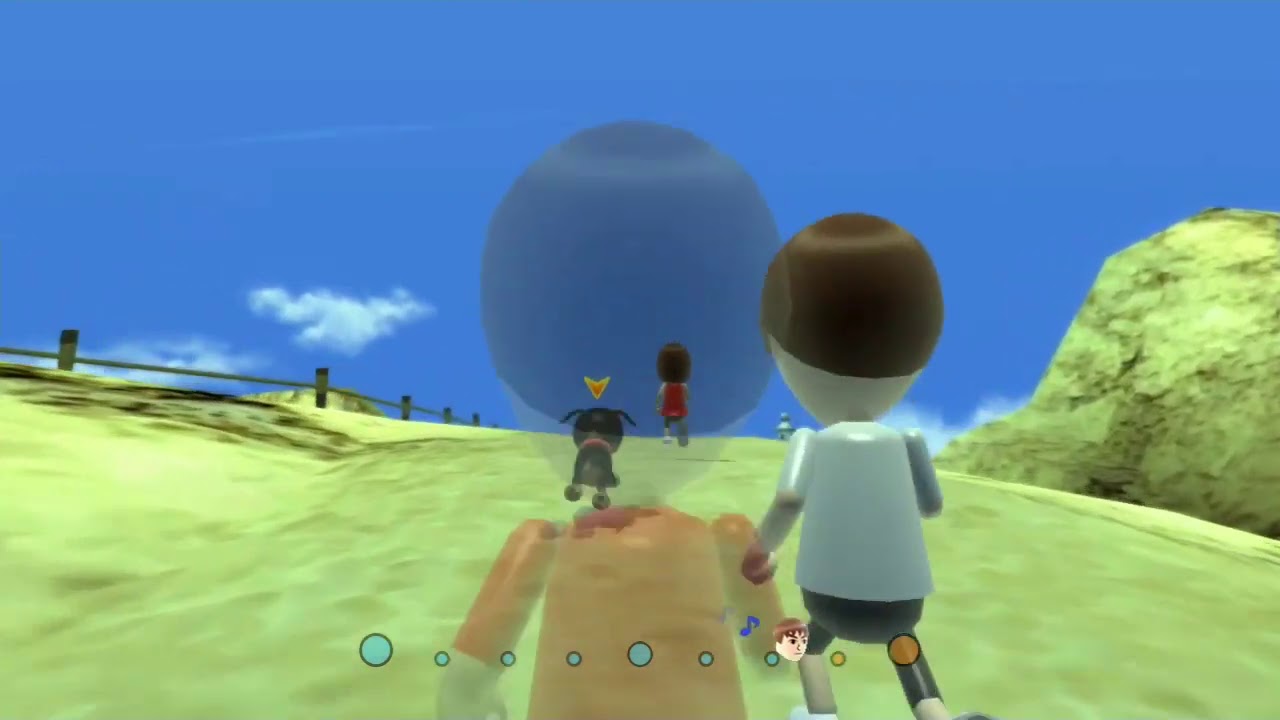 Wii Fit U 有酸素運動　ジョギング　距離（島一周）　コース6