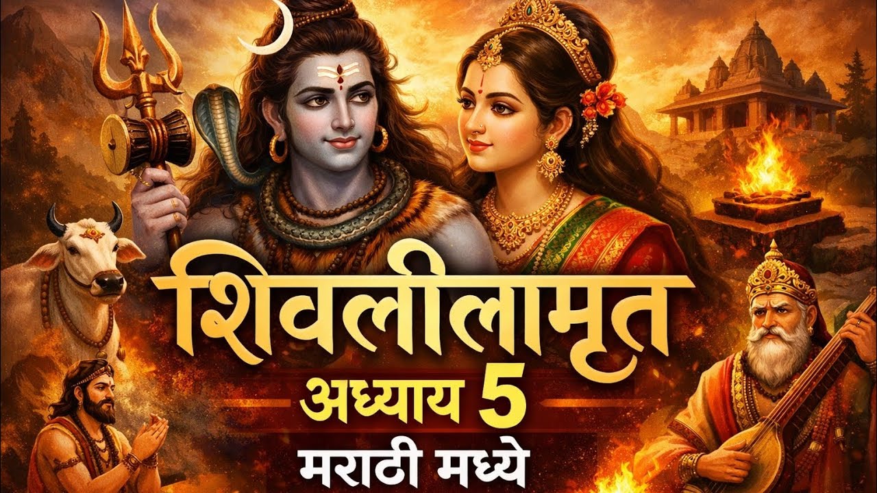  श्री शिवलीलामृत अध्याय ५ | शिवमहिमा | मराठी भाषेत संपूर्ण पठण | Shivlilamrut Adhyay 5 Marathi